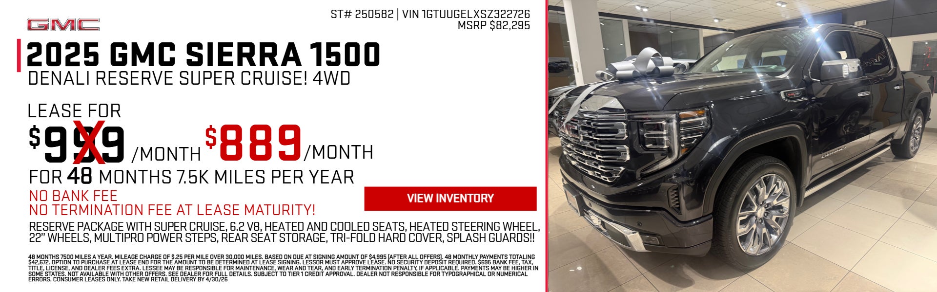 Black 2025 GMC SIERRA 1500 on offer