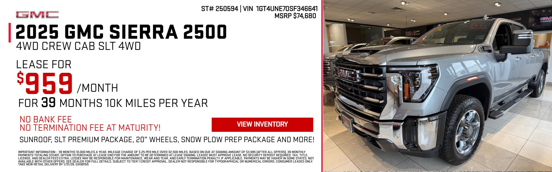 White 2025 GMC SIERRA 1500