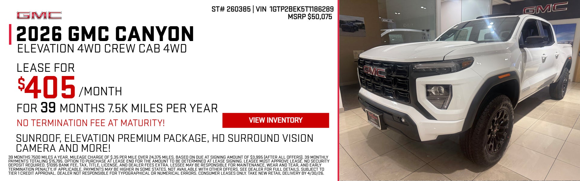 2026 GMC CANYON 4WD on offer
