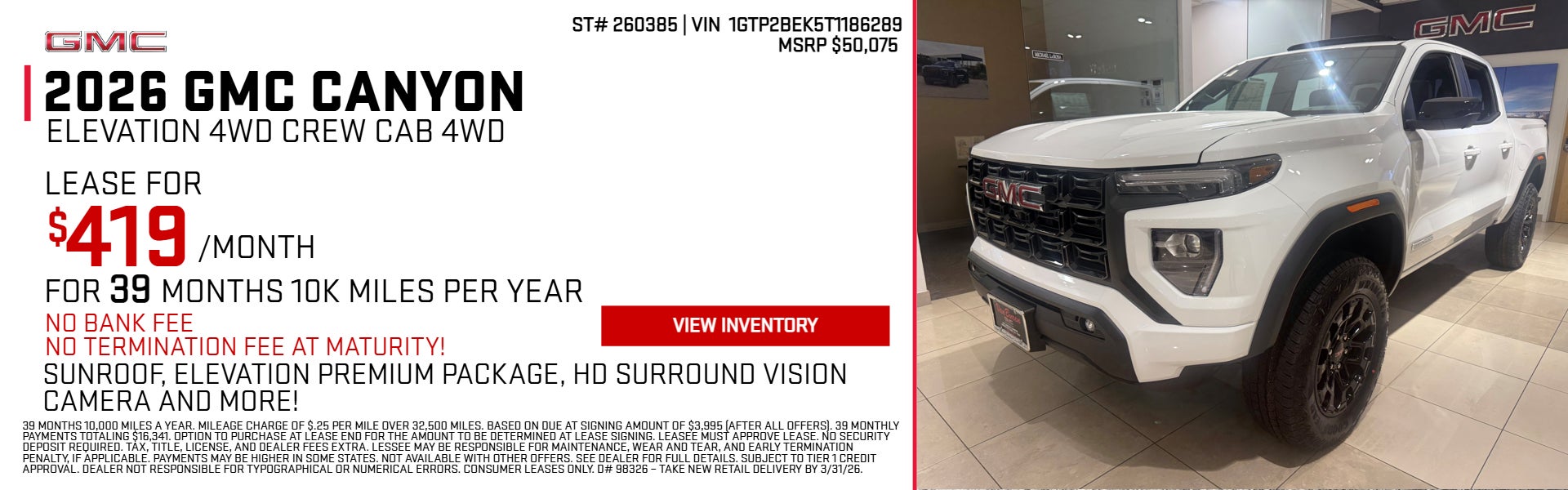 2026 GMC CANYON 4WD