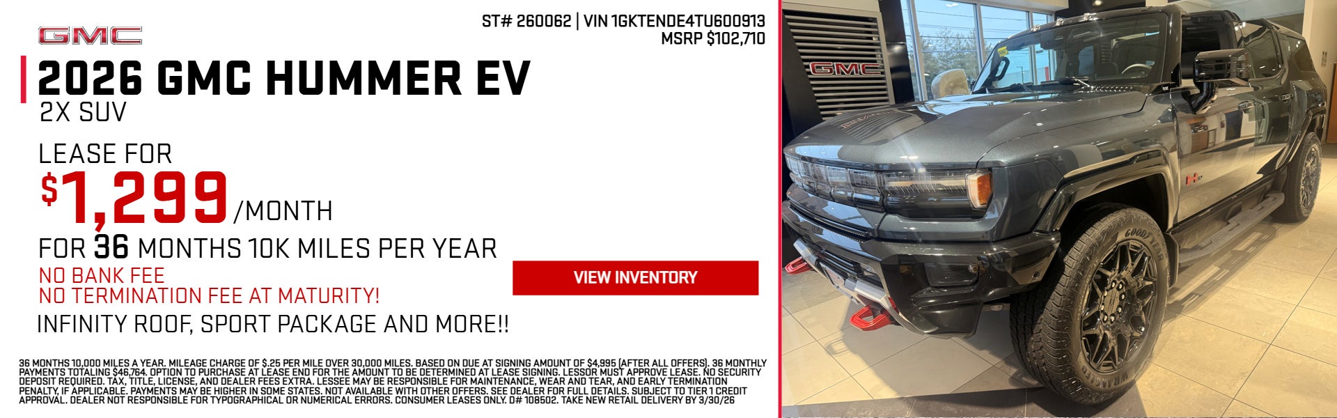 2026 Hummer EV on offer