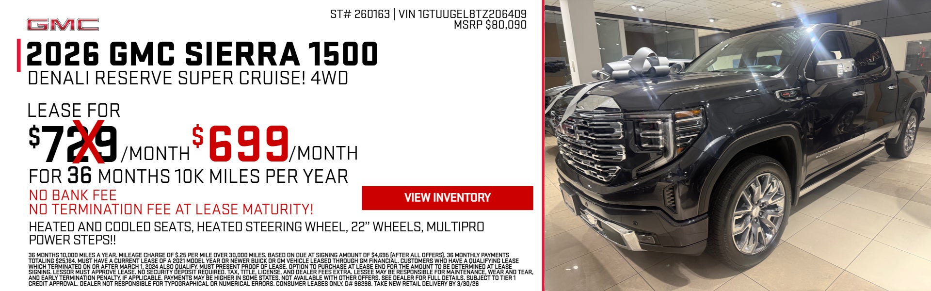 Black 2026 GMC SIERRA 1500