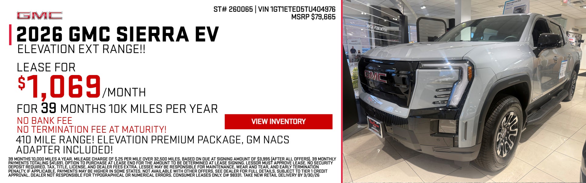 2026 Sierra EV on offer