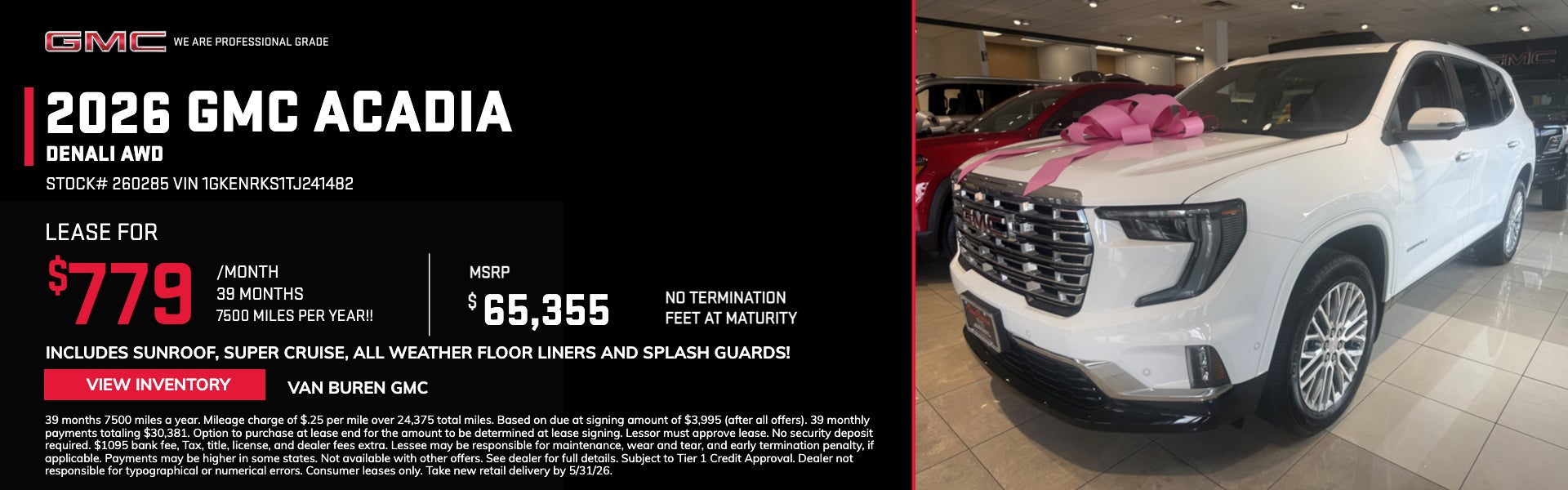 2026 GMC ACADIA DENALI AWD