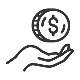 Coin in Hand Icon